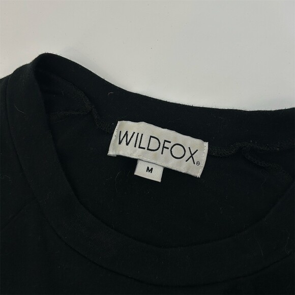 RARE Wildfox Staying In Fiona Crew Neck Sweatshirt Black Size M - Picture 8 of 9